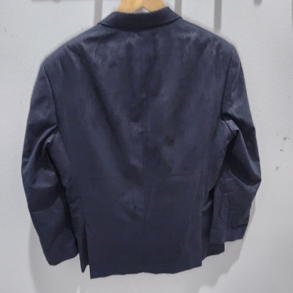 John Varvatos Solano Mens Blazer 46L US‎ Black Sport Jacket Dagger Buttons - Picture 3 of 10